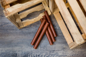 Zalm sticks frikandel groot